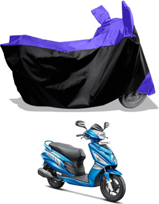 Amexride Two Wheeler Cover for Hero(Maestro Edge, Black, Blue)