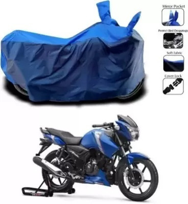 RONISH Waterproof Two Wheeler Cover for TVS(Apache RTR 160 4V, Blue)