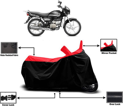 KEDIT Two Wheeler Cover for Hero(Splendor Plus, Red)