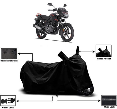 Amexride Two Wheeler Cover for Bajaj(Pulsar 125 Neon BS6, Black)