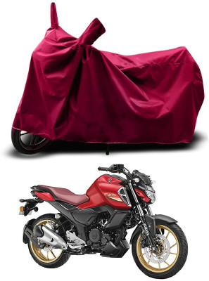 KEDIT Two Wheeler Cover for Yamaha(FZS-FI V3 BS6 BS6, Maroon)