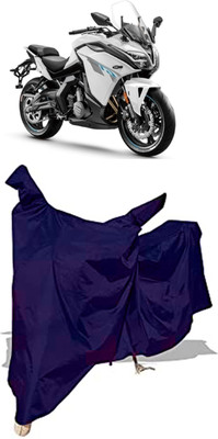 Amexride Two Wheeler Cover for CFMoto(650GT BS6, Blue)