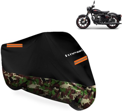 Horseyaart Waterproof Two Wheeler Cover for Royal Enfield(Classic Stealth Black BS6, Multicolor)