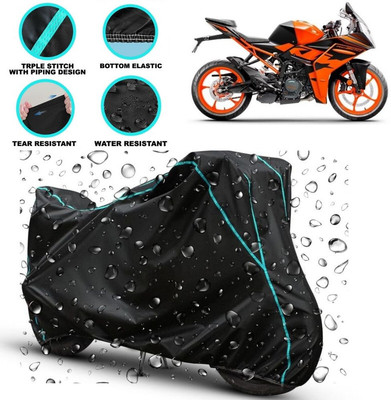 kerwa Waterproof Two Wheeler Cover for KTM(RC 200, Black)