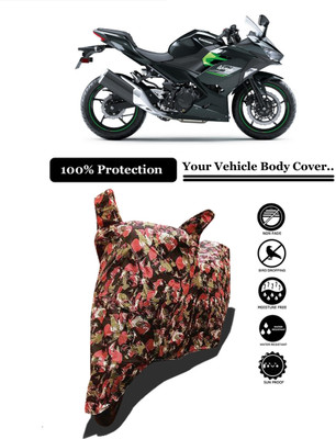 Amexride Two Wheeler Cover for Kawasaki(Ninja 400 BS6, Multicolor)
