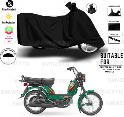 smwzxyu Waterproof Two Wheeler Cover for TVS(XL 100 Heavy Duty, Black)