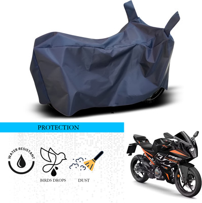 ANTHUB Waterproof Two Wheeler Cover for KTM(RC 200, Blue)