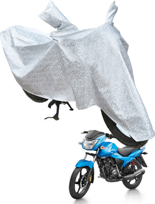 RiderShine Waterproof Two Wheeler Cover for TVS(Victor BS6, Silver)