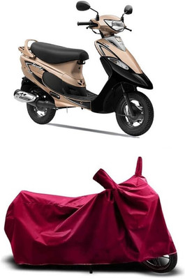Coxtor Waterproof Two Wheeler Cover for TVS(Scooty Pep+, Maroon)