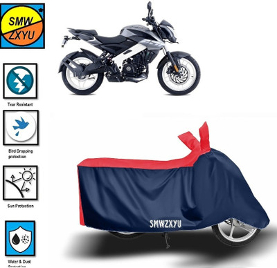 smwzxyu Waterproof Two Wheeler Cover for Bajaj(Pulsar NS200 BS6, Red, Blue)