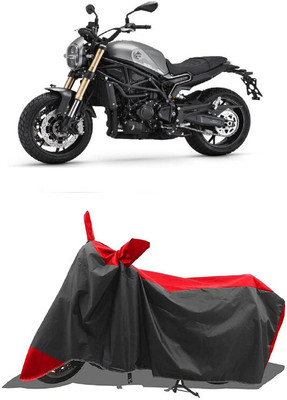 SUGASHRI Waterproof Two Wheeler Cover for Benelli(Leoncino 800, Red, Black)