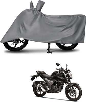 MMSSTAR Waterproof Two Wheeler Cover for Suzuki(Gixxer, Grey)