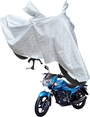 RiderShine Waterproof Two Wheeler Cover for TVS(Victor Premium, Silver)