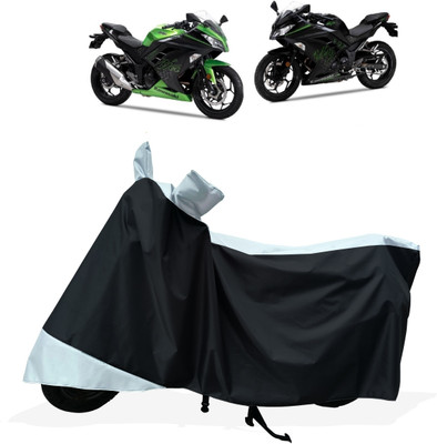 Tricway Two Wheeler Cover for Kawasaki(Ninja 300 BS6, White)