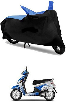 MMSSTAR Waterproof Two Wheeler Cover for Mahindra(Blue, Black)