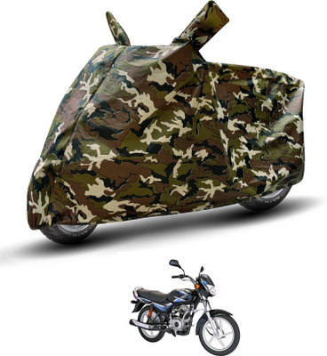 Auto Hub Waterproof Two Wheeler Cover for Bajaj(CT 100, Brown)