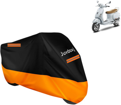 Juvdoxj Waterproof Two Wheeler Cover for Vespa(Vespa VXL 125, Orange)