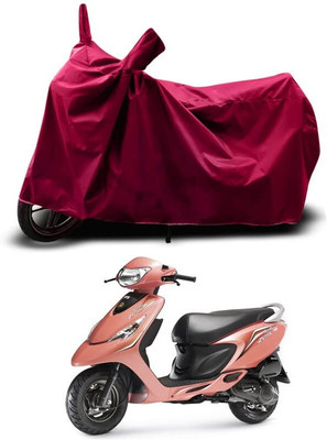 KEDIT Two Wheeler Cover for TVS(Scooty Zest BS6, Maroon)