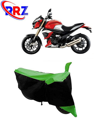 RRZ Waterproof Two Wheeler Cover for Mahindra(MOJO XT 300, Black, Green)