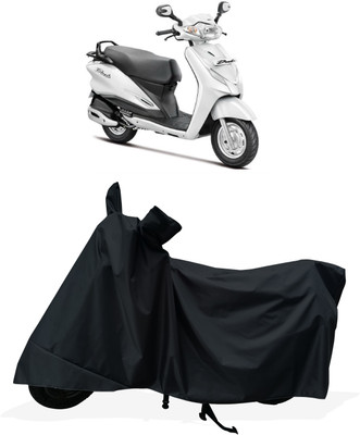 Tricway Two Wheeler Cover for Hero(Duet VX 110CC BS6, Black)
