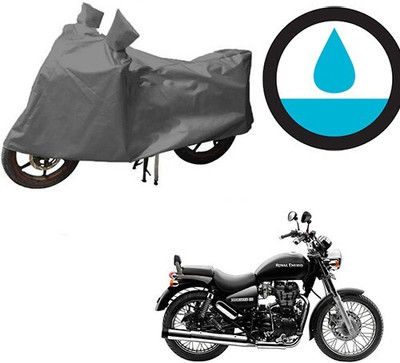DeepShakshi AUTOMOTIVE Waterproof Two Wheeler Cover for Royal Enfield(Thunderbird 500, Grey)