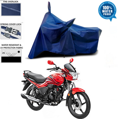 AutoGalaxy Waterproof Two Wheeler Cover for Hero(Passion Pro, Blue)