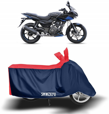 SK AUTO Waterproof Two Wheeler Cover for Bajaj(Pulsar 220F, Blue, Red)