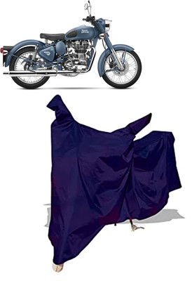 Amexride Two Wheeler Cover for Royal Enfield(Classic Squadron, Blue)