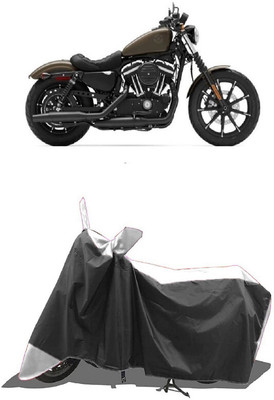 SUGASHRI Waterproof Two Wheeler Cover for Harley Davidson(XL 883, White, Black)
