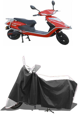 SUGASHRI Waterproof Two Wheeler Cover for Tunwal(Sport 63 48V, White, Black)