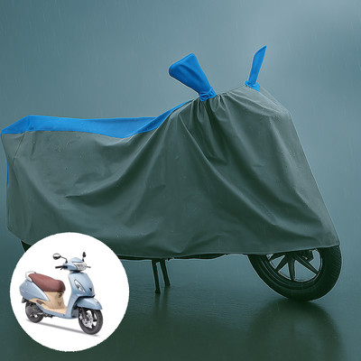 PAGORA Waterproof Two Wheeler Cover for TVS(Jupiter Grande, Grey, Blue)