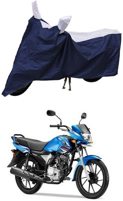 Mdstar Waterproof Two Wheeler Cover for Yamaha(Saluto RX, Blue, White)