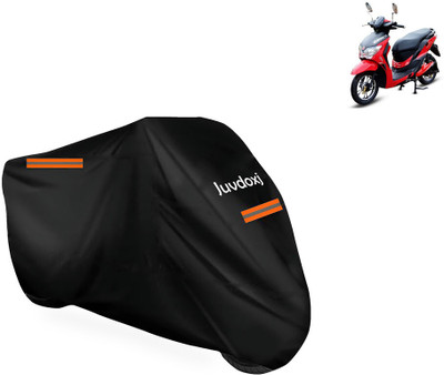 Juvdoxj Waterproof Two Wheeler Cover for Hero Electric(Electric Dash BS6, Black)