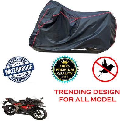 THE REAL ARV Waterproof Two Wheeler Cover for Suzuki(GSX R150, Black)