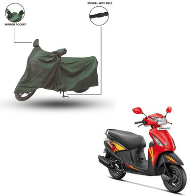 Furnish Flow Two Wheeler Cover for Hero(Pleasure+ 110, Green)