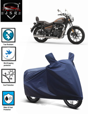 J S R Waterproof Two Wheeler Cover for Royal Enfield(Meteor 350, Blue)