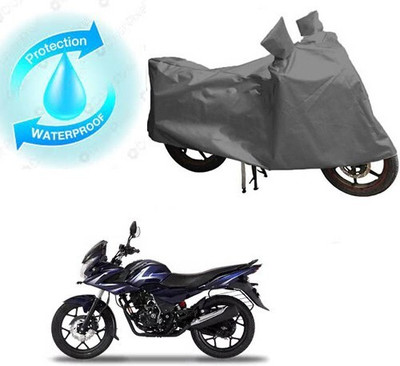 MMSSTAR Waterproof Two Wheeler Cover for Bajaj(Discover 150 f, Grey)