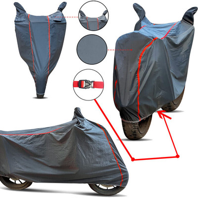 STARTEN Waterproof Two Wheeler Cover for TVS(Apache RTR 160, Grey)