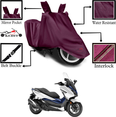 KEDIT Two Wheeler Cover for Honda(Forza 300, Maroon)
