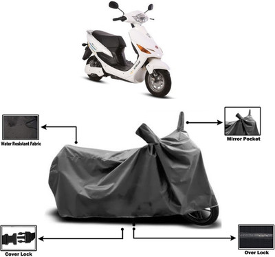 Amexride Two Wheeler Cover for Hero Electric(Electric Cruz BS6, Grey)