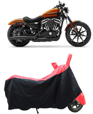 Coxtor Two Wheeler Cover for Harley Davidson(Iron 883, Red)