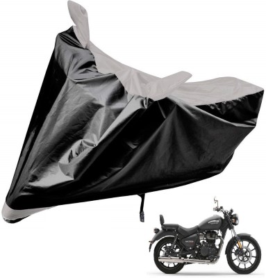 Auto Hub Two Wheeler Cover for Royal Enfield(Meteor, Silver)