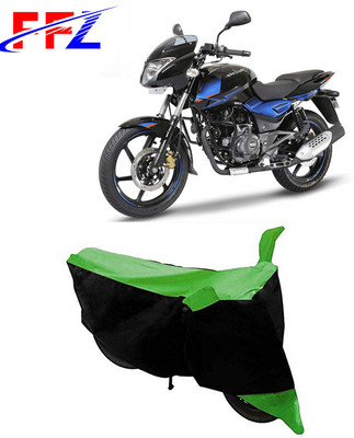 FFZ Two Wheeler Cover for Bajaj(Pulsar 150 DTS-i, Black, Green)