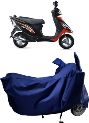 Amexride Two Wheeler Cover for TVS(Scooty Streak, Blue)