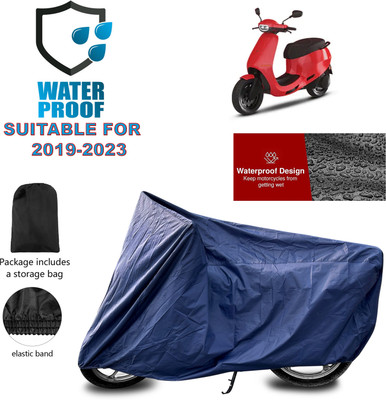 GOSHIV-car and bike accessories Waterproof Two Wheeler Cover for Ola(Blue)