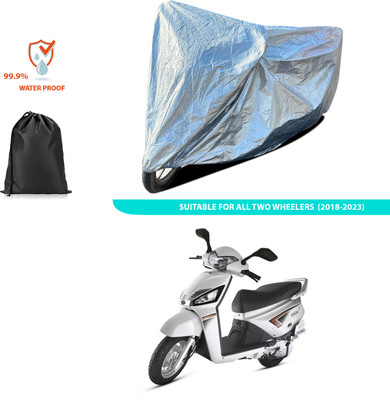 CODOKI Waterproof Two Wheeler Cover for Mahindra(Gusto, Silver)