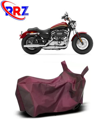 RRZ Waterproof Two Wheeler Cover for Harley Davidson(1200 Custom, Maroon)