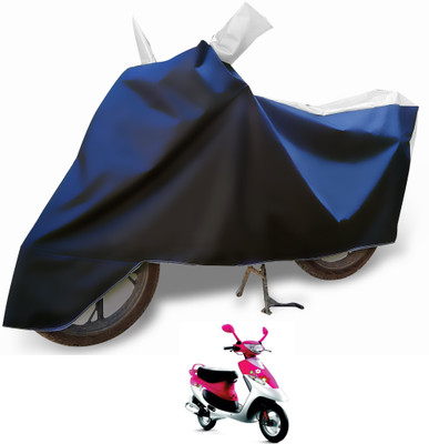 Euro Care Waterproof Two Wheeler Cover for TVS(Scooty Pep Plus, Silver)
