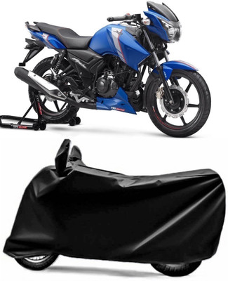 V VINTON Two Wheeler Cover for TVS(Apache, Black)