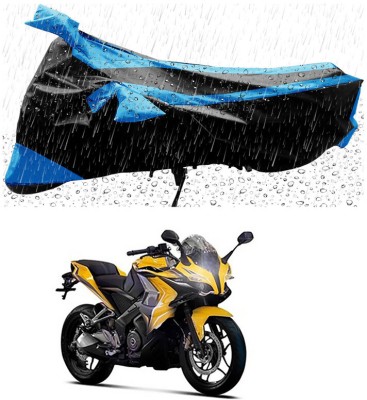 Ascension Two Wheeler Cover for Bajaj(Pulsar SS400, Black, Blue)